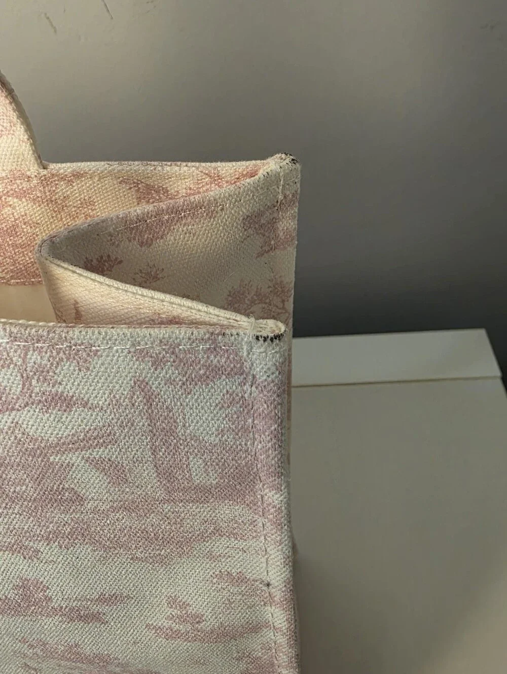 HARRODS Small Toile Shopper Bag NWT